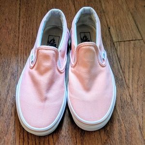Salmon-colored Vans
